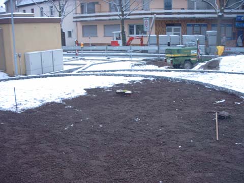 Friedrichstrae - Rmerstrae Worms, Schneewetter