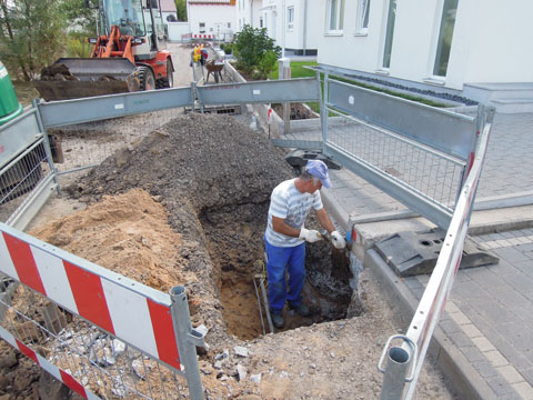 Vorbereitung Leuchtenstandorte